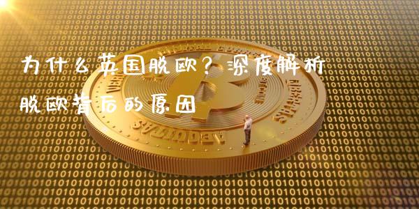 为什么英国脱欧？深度解析脱欧背后的原因_https://www.apanben.com_国际财经_第1张