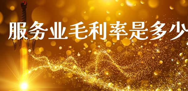 服务业毛利率是多少_https://www.apanben.com_期货学院_第1张
