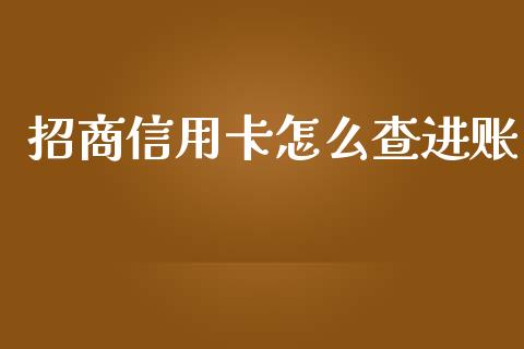 招商信用卡怎么查进账_https://www.apanben.com_期货学院_第1张
