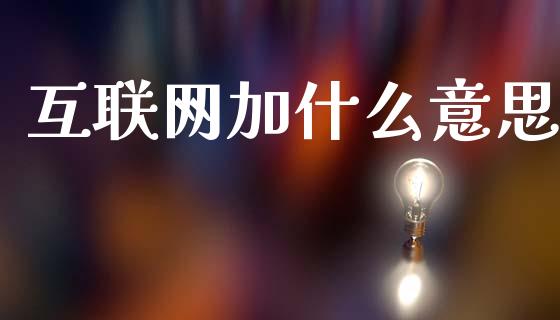 互联网加什么意思_https://www.apanben.com_财经资讯_第1张