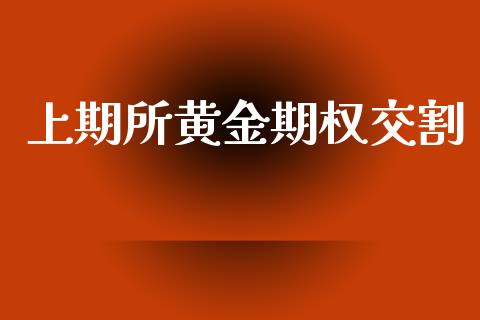 上期所黄金期权交割_https://www.apanben.com_国际财经_第1张