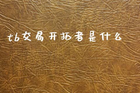 tb交易开拓者是什么_https://www.apanben.com_国际期货_第1张