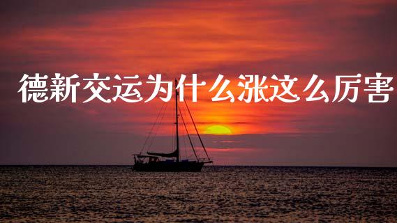 德新交运为什么涨这么厉害_https://www.apanben.com_股票怎么玩_第1张