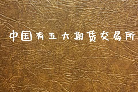 中国有五大期货交易所_https://www.apanben.com_国际期货_第1张