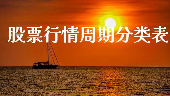 股票行情周期分类表_https://www.apanben.com_股市分析_第1张