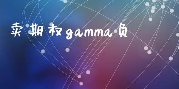 卖期权gamma负_https://www.apanben.com_期货学院_第1张