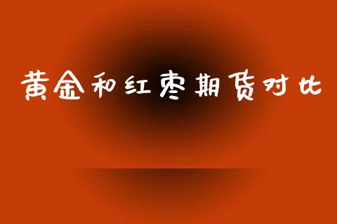 黄金和红枣期货对比_https://www.apanben.com_期货学院_第1张