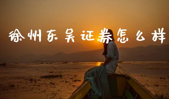 徐州东吴证券怎么样_https://www.apanben.com_股票怎么玩_第1张