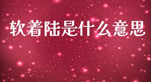 软着陆是什么意思_https://www.apanben.com_财经资讯_第1张