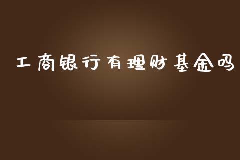工商银行有理财基金吗_https://www.apanben.com_国际财经_第1张