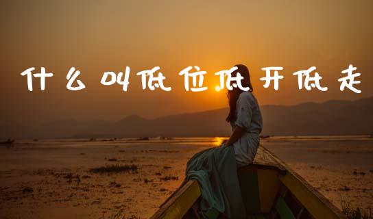 什么叫低位低开低走_https://www.apanben.com_股市指导_第1张