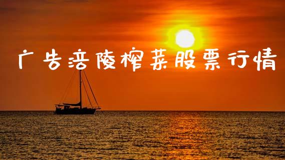 广告涪陵榨菜股票行情_https://www.apanben.com_股市指导_第1张