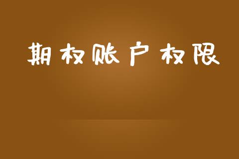 期权账户权限_https://www.apanben.com_股票怎么玩_第1张