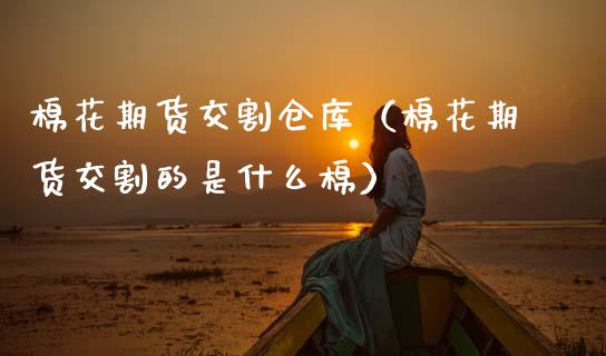 棉花期货交割仓库（棉花期货交割的是什么棉）_https://www.apanben.com_国际期货_第1张