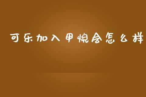 可乐加入甲烷会怎么样_https://www.apanben.com_期货学院_第1张