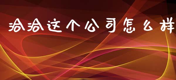 洽洽这个公司怎么样_https://www.apanben.com_在线喊单_第1张