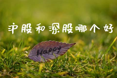 沪股和深股哪个好_https://www.apanben.com_财经资讯_第1张