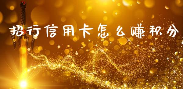 招行信用卡怎么赚积分_https://www.apanben.com_国际财经_第1张