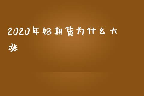 2020年铝期货为什么大涨_https://www.apanben.com_期货学院_第1张