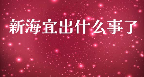 新海宜出什么事了_https://www.apanben.com_股市指导_第1张