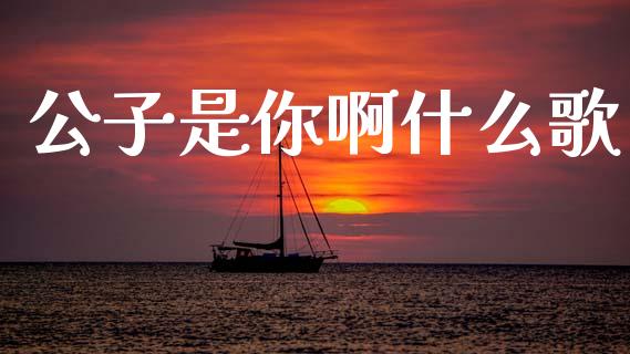 公子是你啊什么歌_https://www.apanben.com_财经资讯_第1张