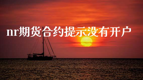 nr期货合约提示没有开户_https://www.apanben.com_股市分析_第1张