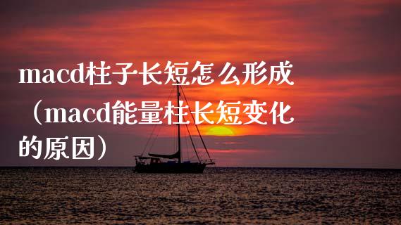 macd柱子长短怎么形成（macd能量柱长短变化的原因）_https://www.apanben.com_在线喊单_第1张