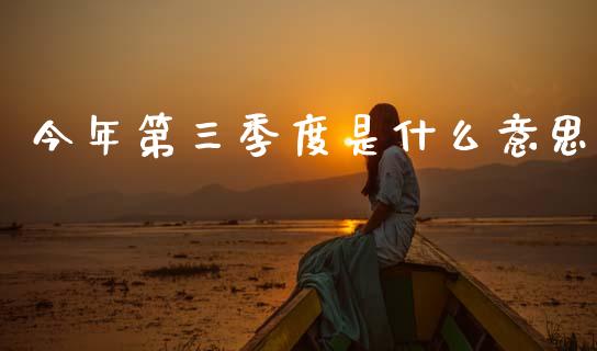 今年第三季度是什么意思_https://www.apanben.com_国际财经_第1张