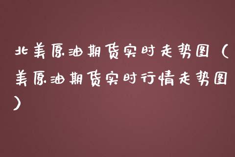 北美原油期货实时走势图（美原油期货实时行情走势图）_https://www.apanben.com_国际期货_第1张