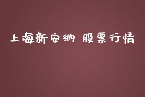 上海新安纳 股票行情_https://www.apanben.com_股市分析_第1张