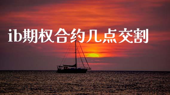 ib期权合约几点交割_https://www.apanben.com_股票怎么玩_第1张