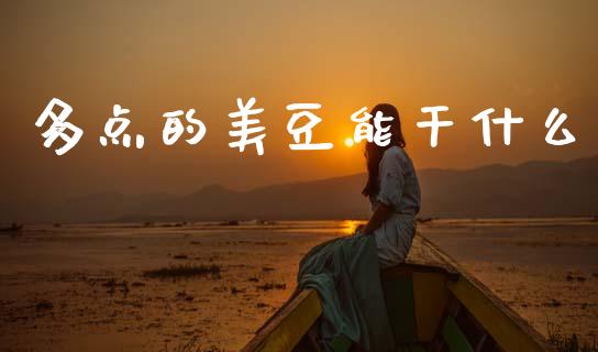 多点的美豆能干什么_https://www.apanben.com_国际财经_第1张