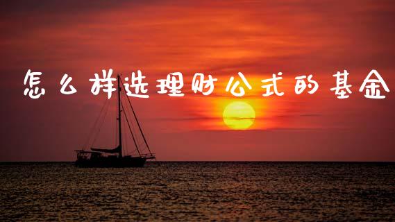 怎么样选理财公式的基金_https://www.apanben.com_国际财经_第1张