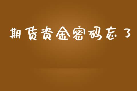 期货资金密码忘了_https://www.apanben.com_财经资讯_第1张