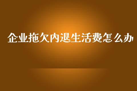 企业拖欠内退生活费怎么办_https://www.apanben.com_期货学院_第1张