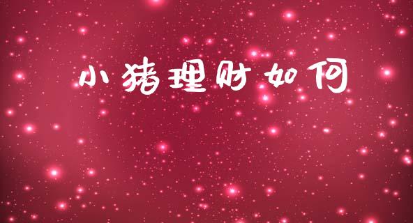 小猪理财如何_https://www.apanben.com_国际期货_第1张