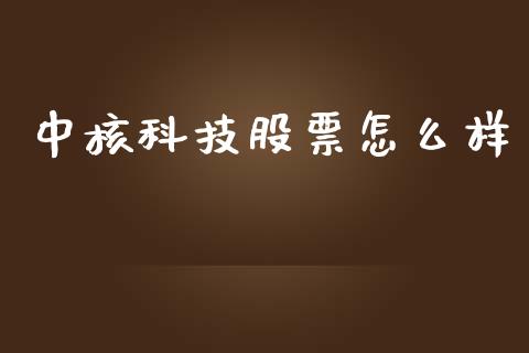 中核科技股票怎么样_https://www.apanben.com_期货学院_第1张