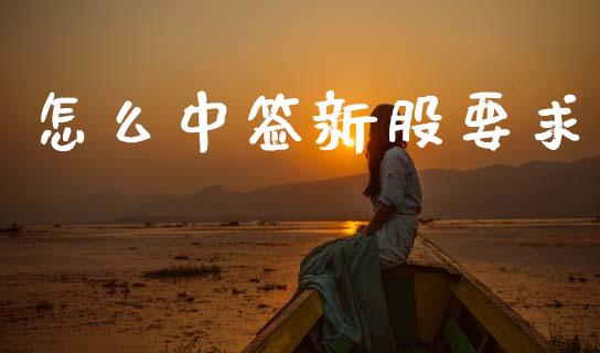 怎么中签新股要求_https://www.apanben.com_国际期货_第1张