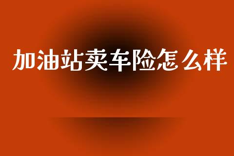 加油站卖车险怎么样_https://www.apanben.com_国际财经_第1张