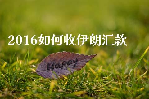 2016如何收伊朗汇款_https://www.apanben.com_股市指导_第1张