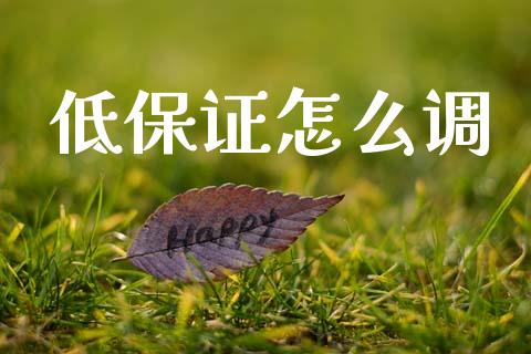 低保证怎么调_https://www.apanben.com_股市指导_第1张