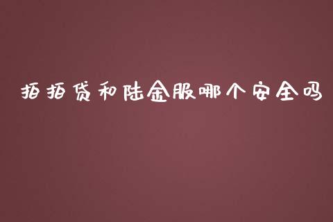 拍拍贷和陆金服哪个安全吗_https://www.apanben.com_股市分析_第1张