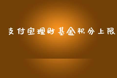 支付宝理财基金积分上限_https://www.apanben.com_国际财经_第1张