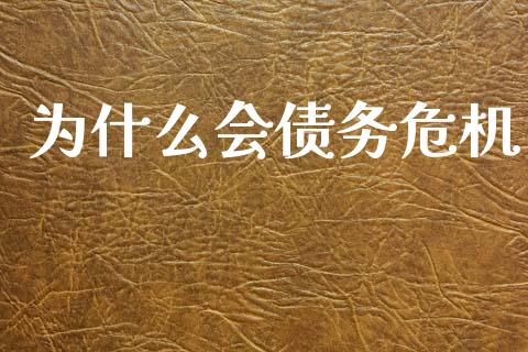为什么会债务危机_https://www.apanben.com_股票怎么玩_第1张