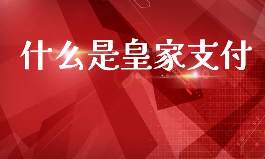 什么是皇家支付_https://www.apanben.com_期货学院_第1张