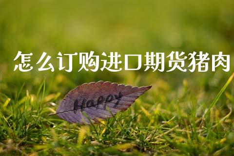 怎么订购进口期货猪肉_https://www.apanben.com_国际期货_第1张