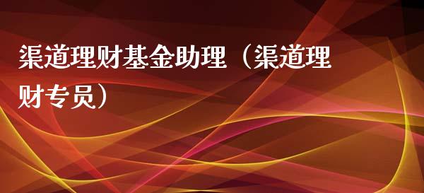 渠道理财基金助理（渠道理财专员）_https://www.apanben.com_国际财经_第1张