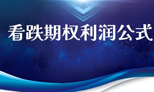 看跌期权利润公式_https://www.apanben.com_股票怎么玩_第1张