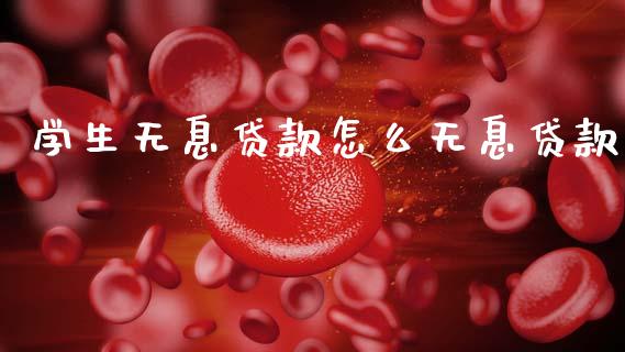 学生无息贷款怎么无息贷款_https://www.apanben.com_国际财经_第1张