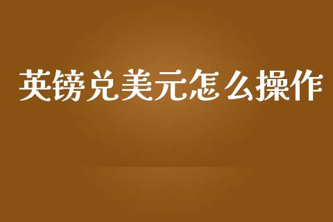英镑兑美元怎么操作_https://www.apanben.com_在线喊单_第1张